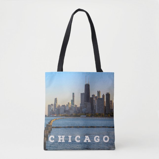 Chicago Skyline Tote Bag Tasche (Vorderseite)