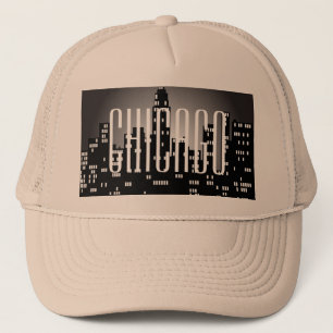 Chicago-Skyline-Trucker-Mütze Truckerkappe