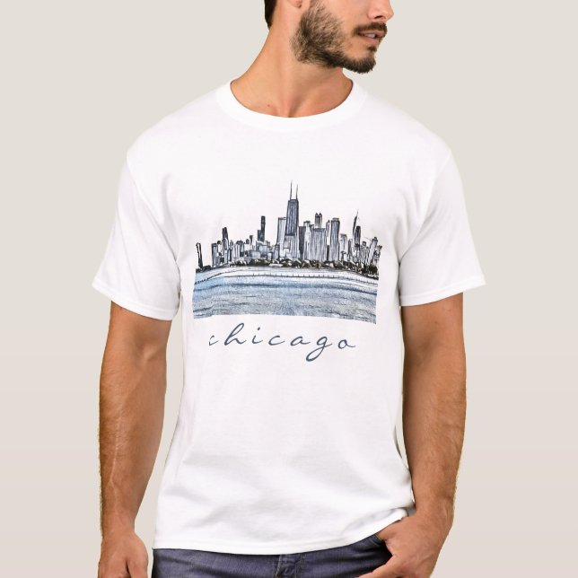 Chicago Skyline Tshirt (Vorderseite)