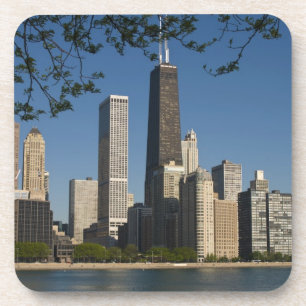 Chicago Skyline und Lake Michigan, Lake Shore Untersetzer