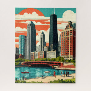 Chicago Skyline und Lake Michigan Reise