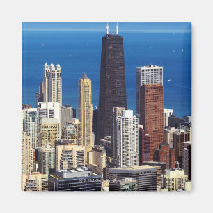 Chicago Skyline und Sehenswürdigkeiten Magnet