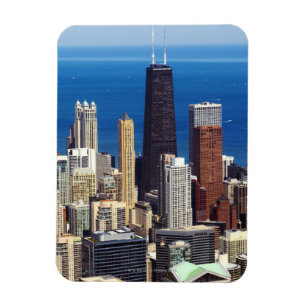 Chicago Skyline und Sehenswürdigkeiten Magnet
