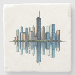 Chicago Skyline Untersetzer