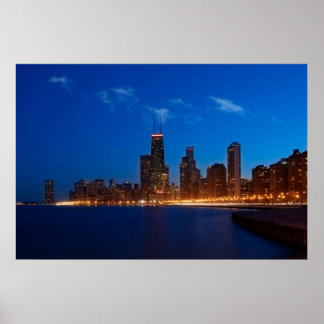 Chicago Skyline von North Avenue Beach Poster