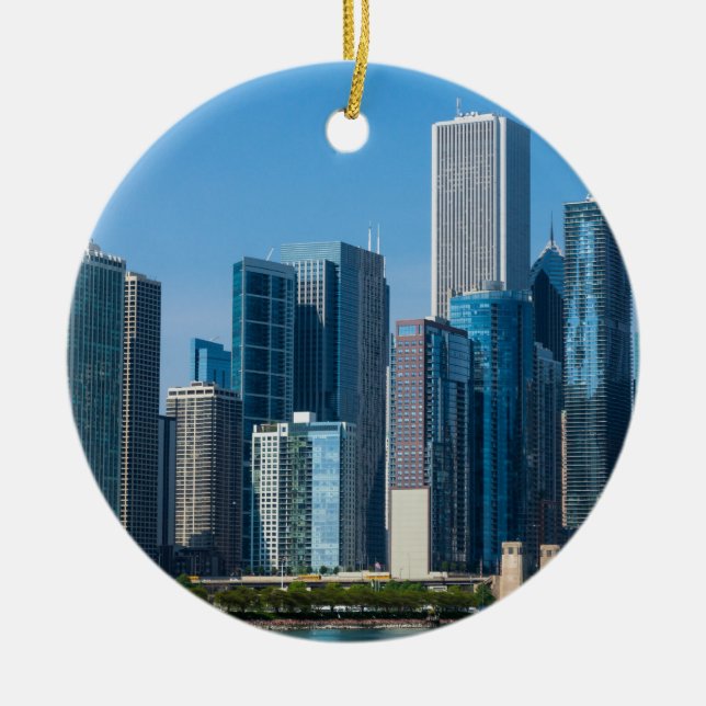 Chicago Skyscrapers Keramik Ornament (Vorne)