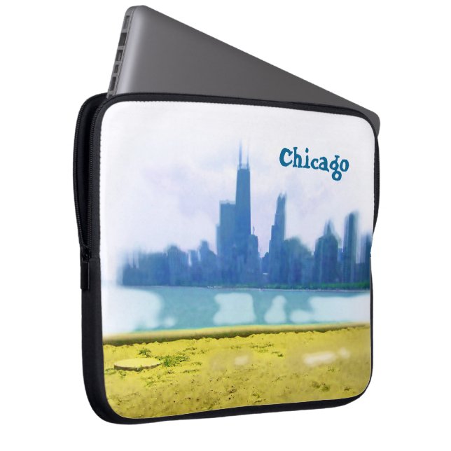 Chicago Skyscrapers Laptopschutzhülle (Vorne Rechts)