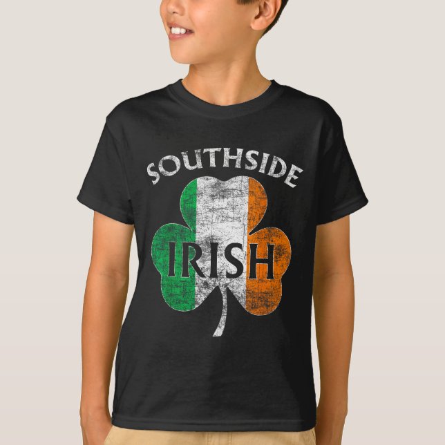Chicago Southside Irish Flag St. Patrick's Day  T-Shirt (Vorderseite)