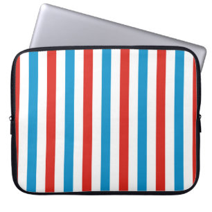 Chicago Stadt USA Amerika Flagge Streifen Muster b Laptopschutzhülle