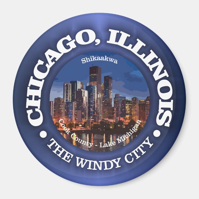 Chicago (Städte) Magnet (Vorne)