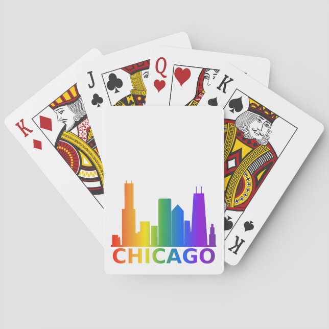 Chicago-Stolz-Spielkarten Spielkarten (Rückseite)