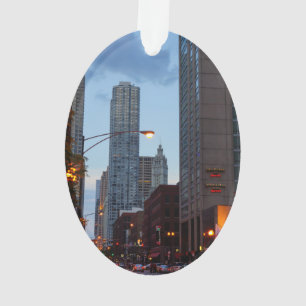 Chicago-Straßenszene Ornament