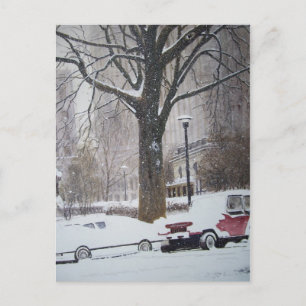 Chicago Street an einem Wintertag - Postkarte