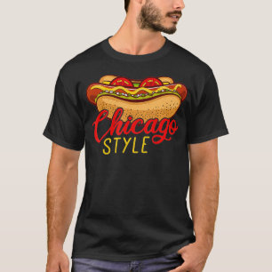 Chicago Style Best HOT DOG Geschenk Hotdog T-Shirt