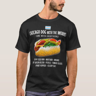Chicago Style Hot Dog mit allem T-Shirt