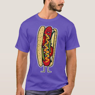 Chicago Style Hot Dog Mohn Samen Bube rot heiß T-Shirt