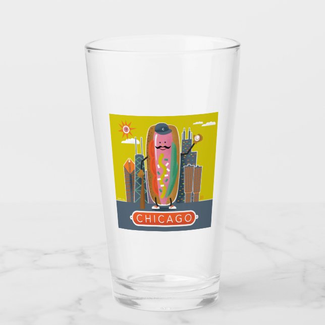 Chicago-Style Hotdog Glas (Vorderseite)