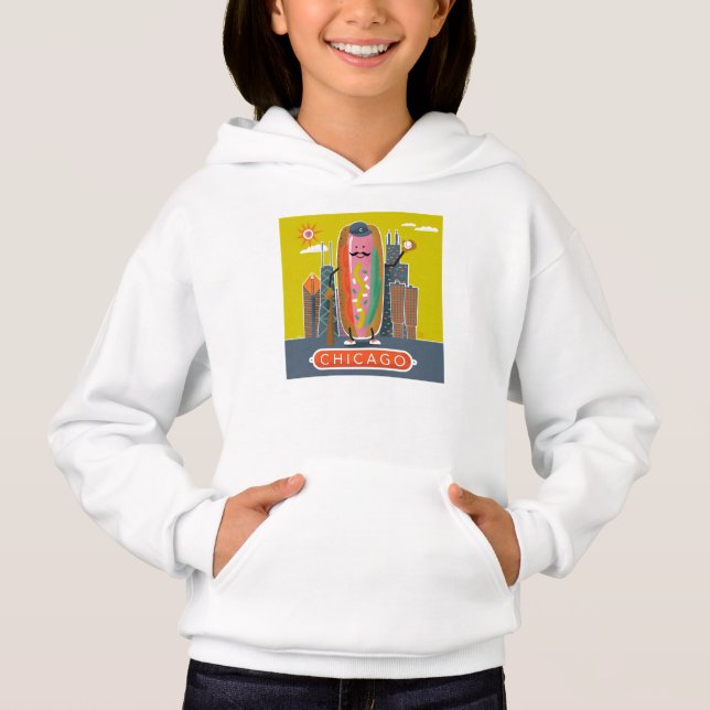 Chicago-Style Hotdog Hoodie (Vorderseite)