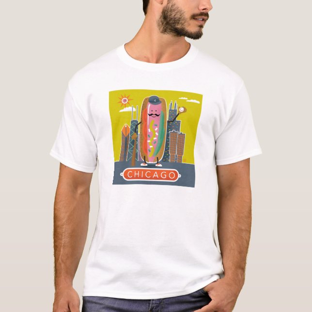 Chicago-Style Hotdog T-Shirt (Vorderseite)