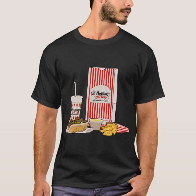 Chicago Style Hotdog T-Shirt (Vorderseite)