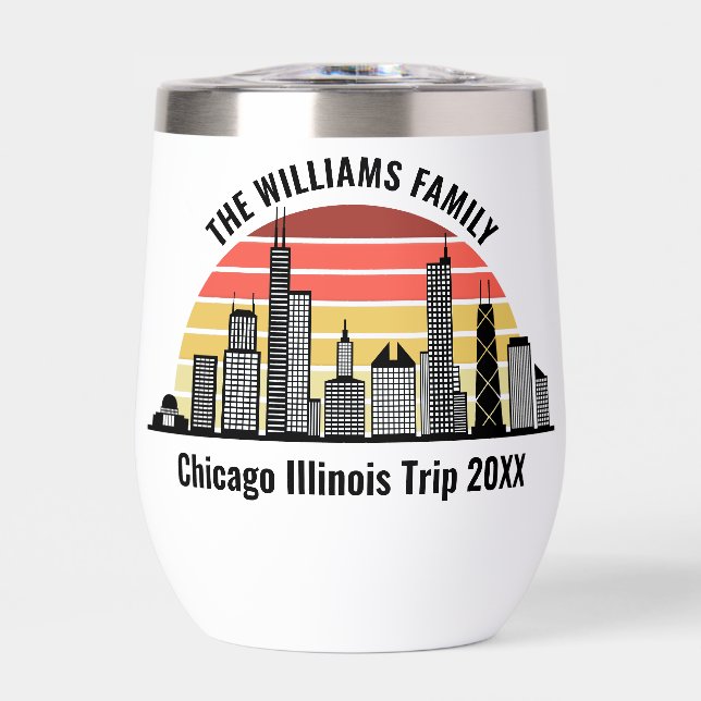 Chicago Sunset Customized Trip Souvenir (Vorderseite)