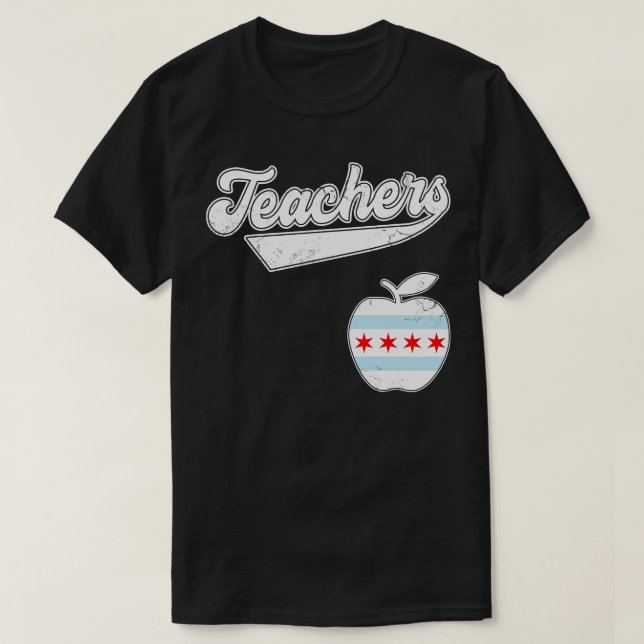 Chicago Teachers Fund Our Future Red for Ed T-Shirt (Design vorne)