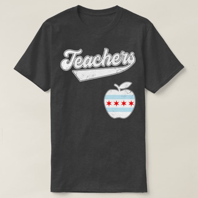 Chicago Teachers Fund Our Future Red for Ed T-Shirt (Design vorne)