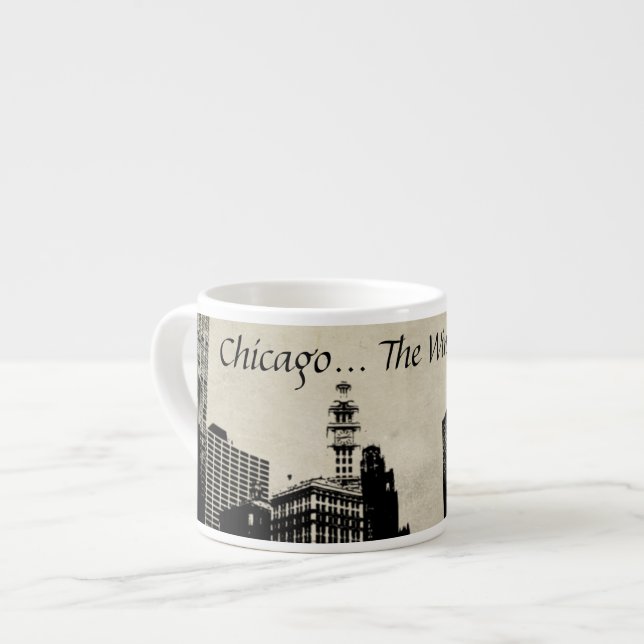Chicago The Windy City Espresso Tasse (Vorderseite Links)