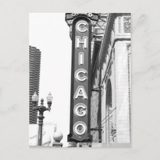 Chicago Theater Sign Postkarte
