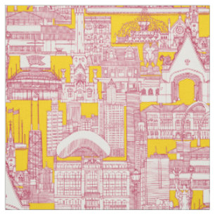 Chicago Toile viva magenta viviviva gelb Stoff