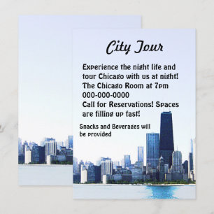 Chicago Tour Flyer Einladung