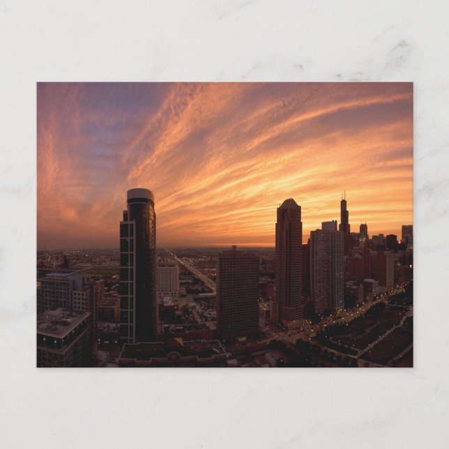 Chicago Twlight Postkarte (Vorderseite)