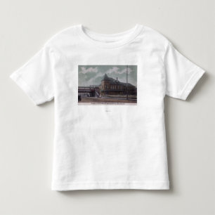 Chicago u. nordwestlicher Bahnhof Kleinkind T-shirt