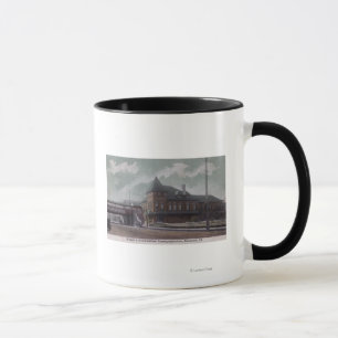 Chicago u. nordwestlicher Bahnhof Tasse