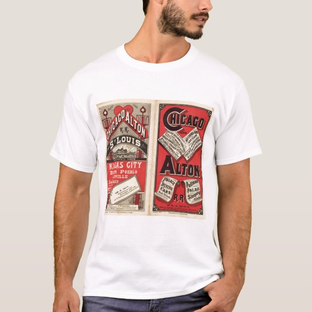 Chicago und Alton Eisenbahn T-Shirt (Vorderseite)
