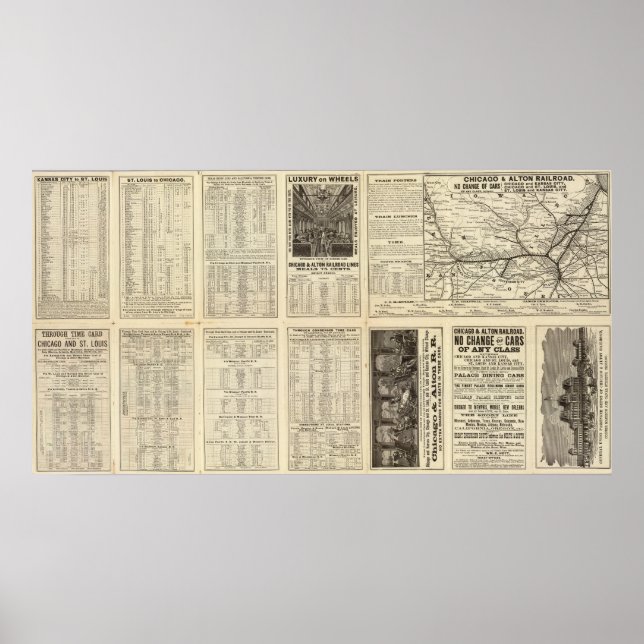 Chicago und Alton Railroad 2 Poster (Vorne)