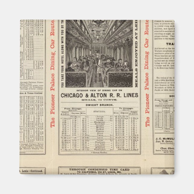 Chicago und Alton Railroad 3 Magnet (Vorne)