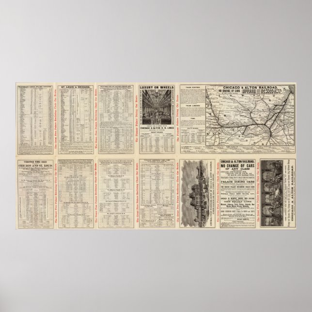 Chicago und Alton Railroad 3 Poster (Vorne)