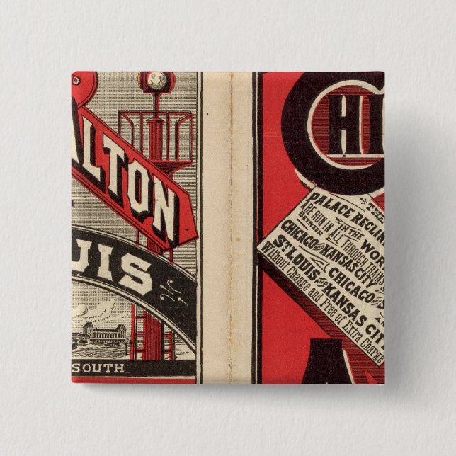 Chicago und Alton Railway Button (Vorderseite)