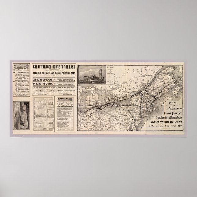 Chicago und Grand Trunk Railway Poster (Vorne)