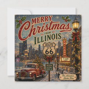 Chicago-Urlaubsgrüße Route 66