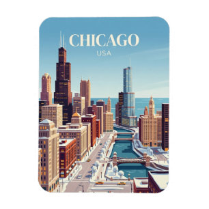 Chicago, USA Magnet