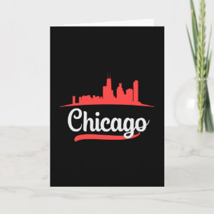 Chicago USA Stadt Stadtansicht Skyline Lustige Ges Karte