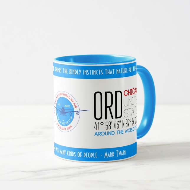 Chicago, Vereinigte Staaten, elegant Tasse (VorderseiteRechts)