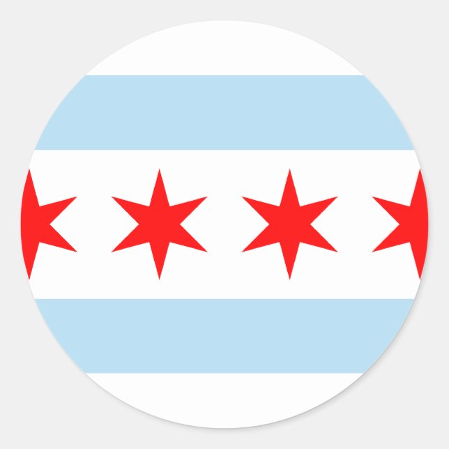 Chicago, Vereinigte Staaten Runder Aufkleber (Vorderseite)