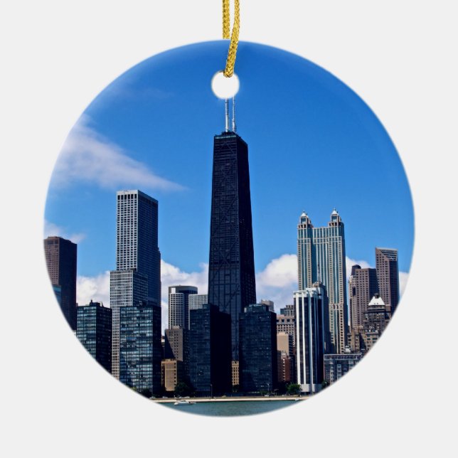 Chicago-Verzierung Keramik Ornament (Vorne)