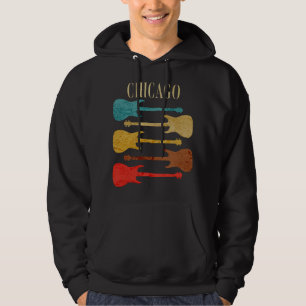 Chicago Vintag Guitars Festival Moon and Stars Hoodie