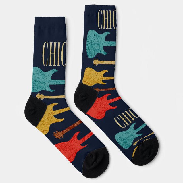 Chicago Vintag Guitars Festival Moon and Stars Socken (Rechts)
