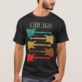 Chicago Vintag Guitars Festival Moon and Stars T-Shirt