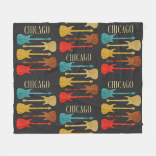 Chicago Vintage Guitars Concert Festival Souvenir Fleecedecke